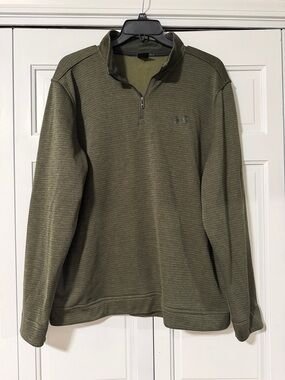 Under Armour Olive Green Half-Zip Performance Pullover